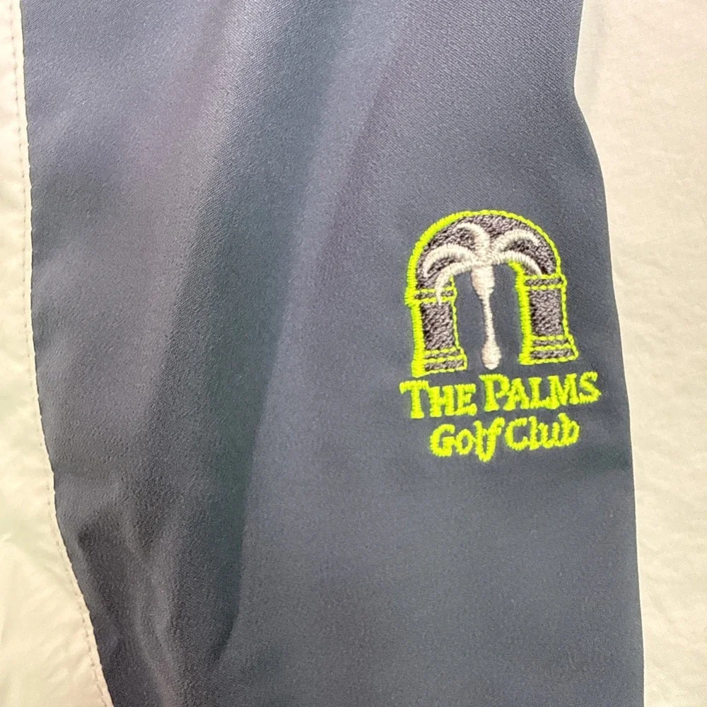 Zero Restriction 1/4 Zip Golf Windbreaker Jacket MENS MEDIUM S/S WHITE GRAY